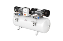 Compresseur à piston 500 L sans huile avec sécheur S-AIR CLINIC 6CV.