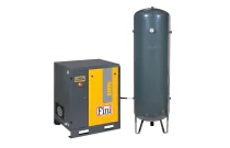 SIRIO 15/8/500V - Compresseur à vis 15 kW 8 bar avec réservoir 500 litres