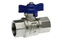 VS42 - Vanne à sphère laiton manette papillon femelle/femelle pour air comprimé