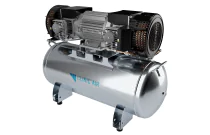 Compresseur à piston 90 L sans huile S-AIR CLINIC 4CV tri pression 10b.