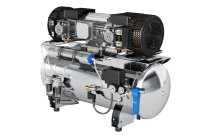 Compresseur à piston 90 L sans huile avec sécheur S-AIR CLINIC 5,5CV Tri