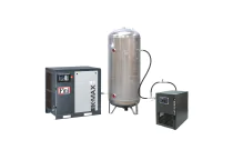 K-MAX 15/13/500VG/ES - Pack compresseur à vis 15 kW 13 bar cuve 500 L sécheur